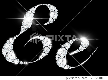 diamond letters from rock crystal alphabet 70984018