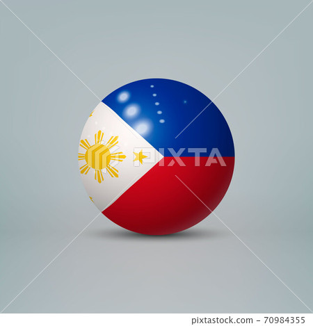 3d realistic glossy plastic ball or sphere with flag of Philippi 3d realistic glossy plastic ball or sphere with flag of Philippi 70984355