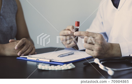 Physical therapists or physicians perform physical therapy for patients admitted to the hospital, Massage or muscle relaxation and physical therapy concept. 70984865