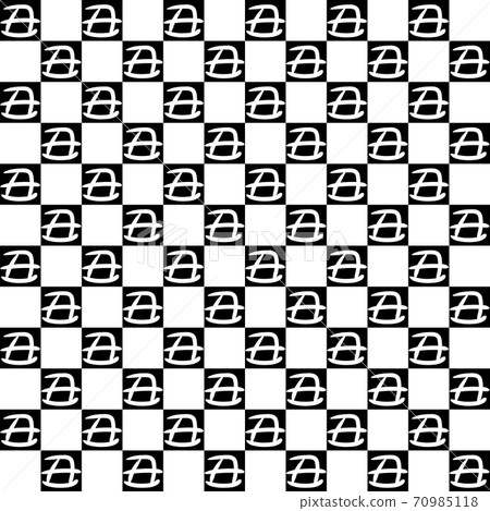 A pattern pattern in which "Ox" is written in white letters on the black part of the black and white checkered pattern_Part 1 A pattern pattern in which "Ox" is written in white letters on the black part of the black and white checkered pattern_Part 1 70985118