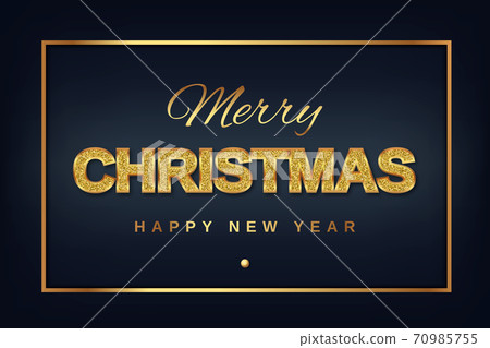 Merry Christmas golden Merry Christmas golden 70985755