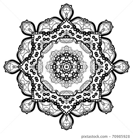 Flower Mandala. Vintage decorative elements. Flower Mandala. Vintage decorative elements. 70985928