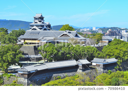 熊本市熊本城正在恢復 熊本市熊本城正在恢復 70986410
