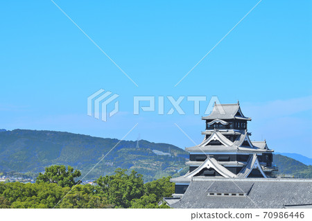 熊本市熊本城正在恢復 熊本市熊本城正在恢復 70986446