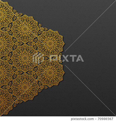 Background with traditional floral ornament. Vector illustration. Background with traditional floral ornament. Vector illustration. 70986567