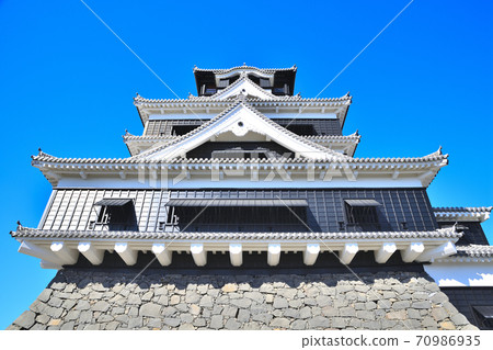 熊本市熊本城正在恢復 熊本市熊本城正在恢復 70986935