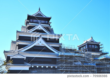 熊本市熊本城正在恢復 熊本市熊本城正在恢復 70986986
