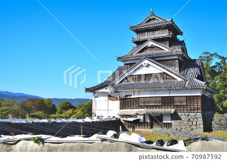 熊本市修復熊本城宇都樓 熊本市修復熊本城宇都樓 70987592