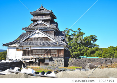 熊本市修復熊本城宇都樓 熊本市修復熊本城宇都樓 70987593