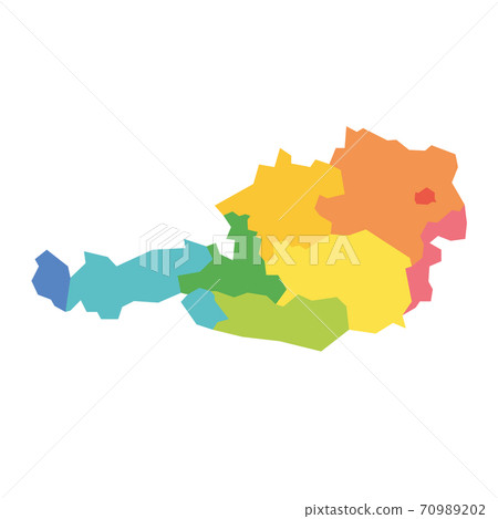 Austria - map of states 70989202