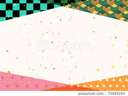 日本傳統日本圖案和紙紋理背景素材 插圖素材 圖庫