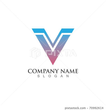 V Letter Logo Template vector V Letter Logo Template vector 70992614