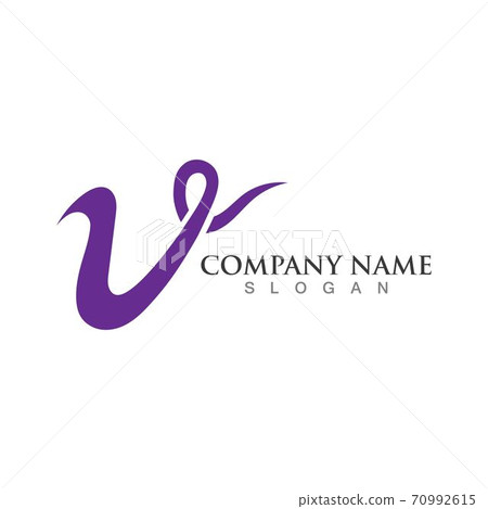 V Letter Logo Template vector 70992615