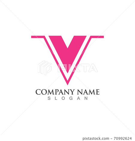 V Letter Logo Template vector V Letter Logo Template vector 70992624