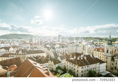 roofs in Prague Old Town Square, the Czech Republic 70992883
