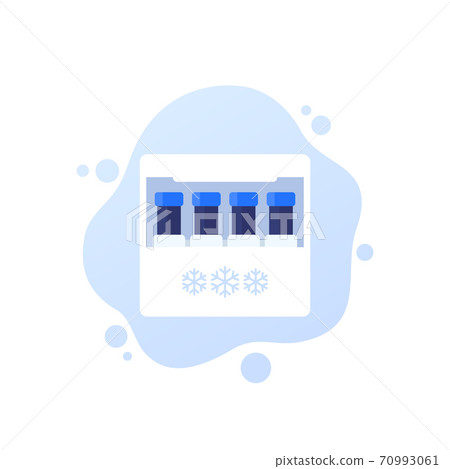 sperm bank, samples in container vector icon sperm bank, samples in container vector icon 70993061