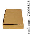 Cardboard box isolated on a white background. 70993815