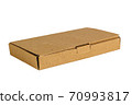 Cardboard box isolated on a white background. 70993817