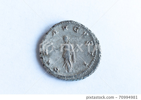 Back roman coin roman empire 70994981