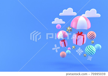 3d illustration for new year holidays and Christmas 70995039