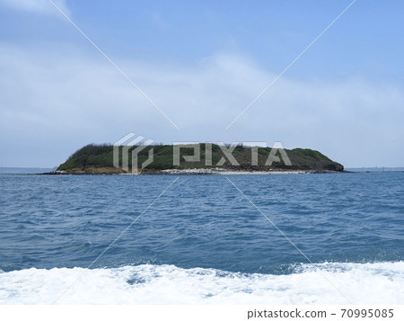 台灣鹿湖群島方嶺從班輪四角島，台灣澎湖的視圖 70995085