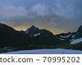 fog and cloud mountain valley landscape. Panorama 70995202
