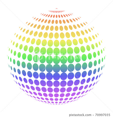 LGBT colored dots isolated on white background abstract sphere of round elements in various sizes and rainbow color tones, based on the LGBT colored stripes abstract sphere icon LGBT colored dots isolated on white background abstract sphere of round elements in various sizes and rainbow color tones, based on the LGBT colored stripes abstract sphere icon 70997035