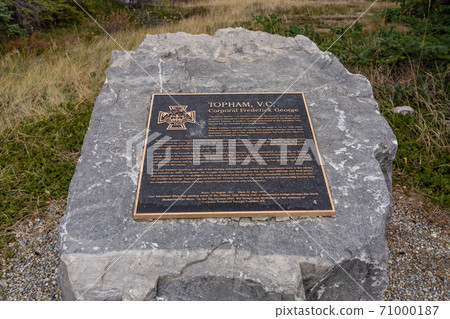 Monument of Frederick George Topham in Kootenay Plains Ecological Reserve, Jasper National Park, Alberta, Canada. Monument of Frederick George Topham in Kootenay Plains Ecological Reserve, Jasper National Park, Alberta, Canada. 71000187