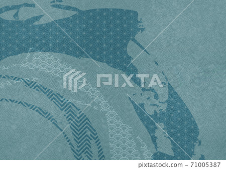 Background material that feels the dynamic feeling of the brush: The texture of Japanese paper Background material that feels the dynamic feeling of the brush: The texture of Japanese paper 71005387