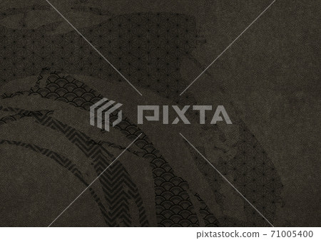 Background material that feels the dynamic feeling of the brush: The texture of Japanese paper 71005400