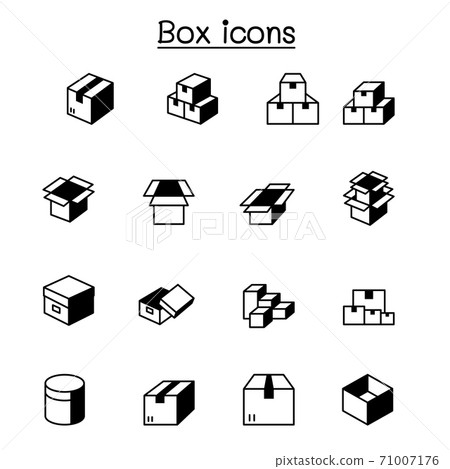 box icons set vector illustration graphic design box icons set vector illustration graphic design 71007176