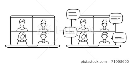 Telework conference icon business 71008600