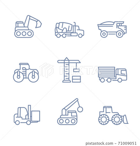 construction vehicle icons