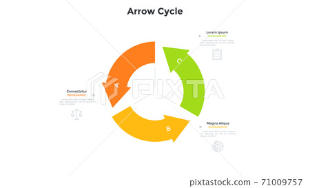 Modern Infographic Vector Template 71009757