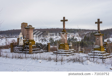 Grave of the Reyiv family in Mykulyntsi village, Ukraine 71010752