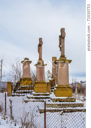 Grave of the Reyiv family in Mykulyntsi village, Ukraine 71010753