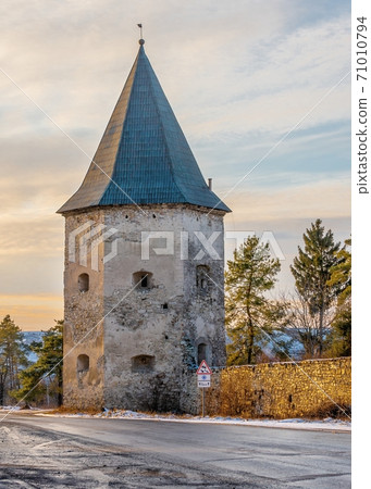 Old castle in the village of Krivche, Ukraine Old castle in the village of Krivche, Ukraine 71010794