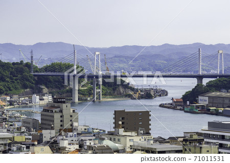 Shinonomichi Bridge and Onomichi Suido, Onomichi City, Hiroshima Prefecture 71011531