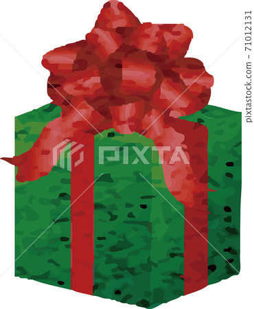 Christmas present gift box watercolor illustration material Christmas present gift box watercolor illustration material 71012131