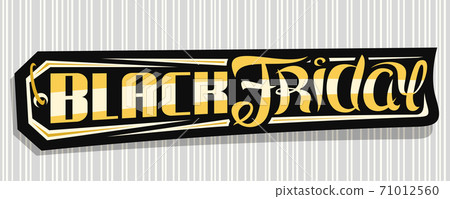 Vector banner for Black Friday Vector banner for Black Friday 71012560