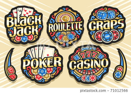Vector set of Gambling Logos 71012566