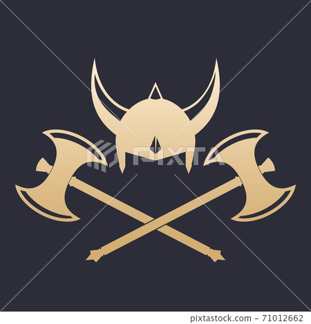 Vikings Helmet and crossed axes Vikings Helmet and crossed axes 71012662