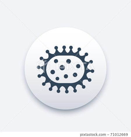 Virus icon, microbiology, virology, bacteria Virus icon, microbiology, virology, bacteria 71012669