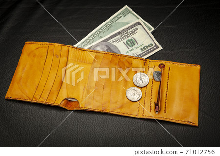 image of leather purse money image of leather purse money 71012756