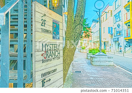 [Anime style] Tokyo cityscape Scenery around Shibuya Cat Street 71014351