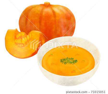 Pumpkin soup potage Pumpkin soup potage 71015051