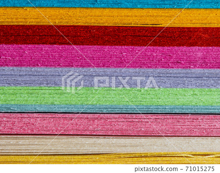 pile of multicolored paper pile of multicolored paper 71015275