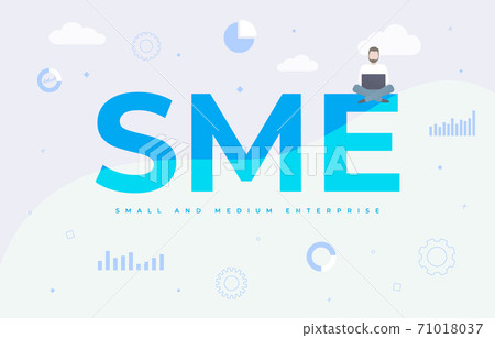 SME - Small and Medium Enterprise business concept SME - Small and Medium Enterprise business concept 71018037