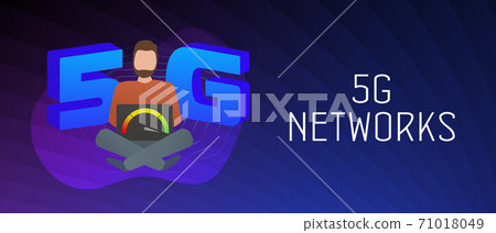 5G Wireless Network Technology banner 71018049