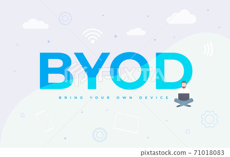 Bring Your Own Device with BYOD abbreviation 71018083